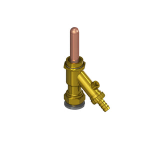 Messing- und Kupfer-Wasserprobentap mit Schlauchanschluss für Mini Wärmepumpenspeicher