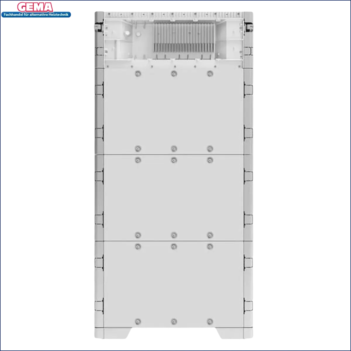 Weiße modulare Batteriespeicheranlage für die 10 kWp Photovoltaikanlage mit 10kW Speicher