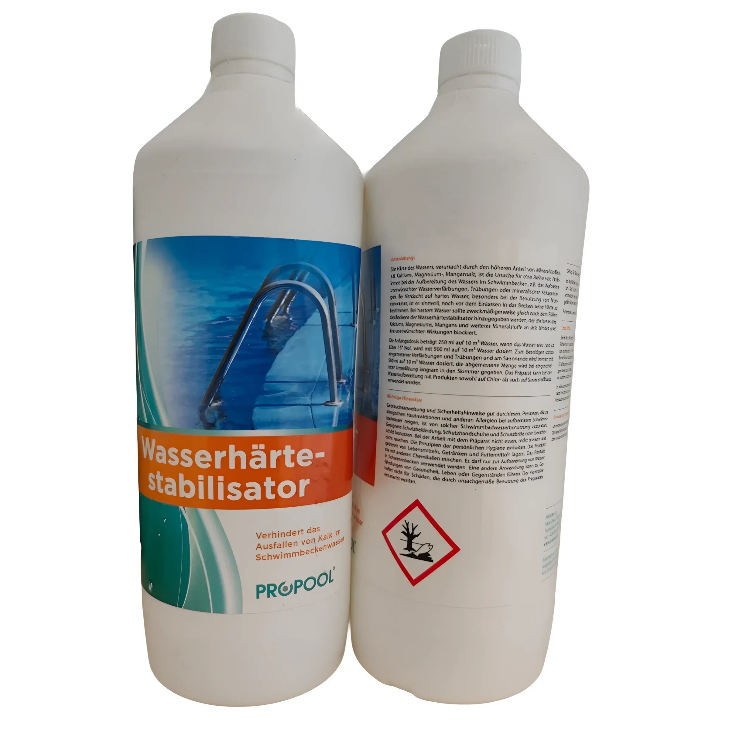 Wasserhärtestabilisator für klares Poolwasser 💧💦 - effektiv gegen Ablagerungen und Trübungen.