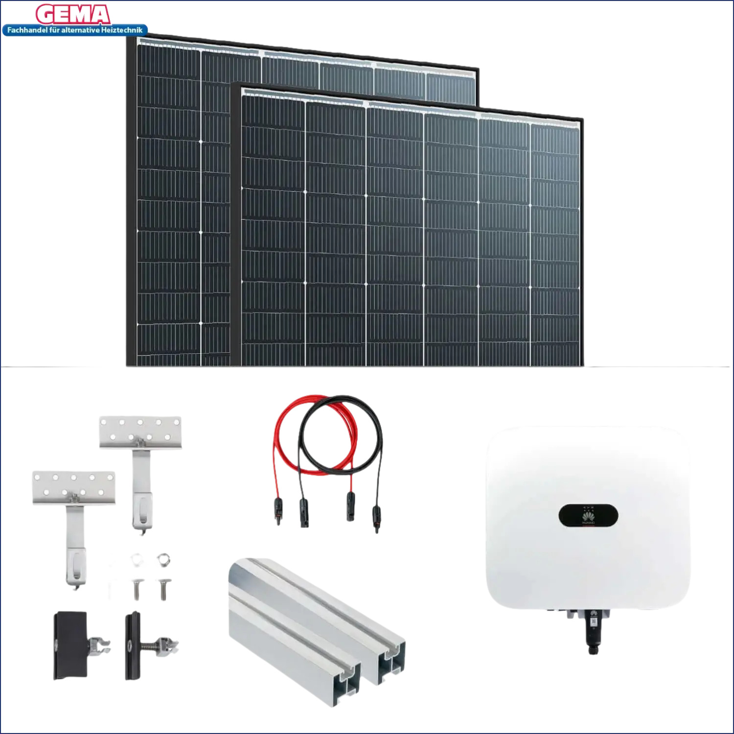 Solarmodul-Installation Kit für 6 kWp PV-Anlage mit 14 Trina 440Wp Glas-Glas Modulen