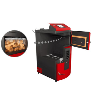 Holzvergaser Attack SLX Profi 45 kW – Effiziente Holzheizung 🌱🔥.