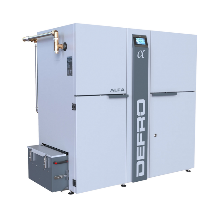 Pelletkamin Defro ALFA II med central pelletbrännare 22 | 26 | 30 kW