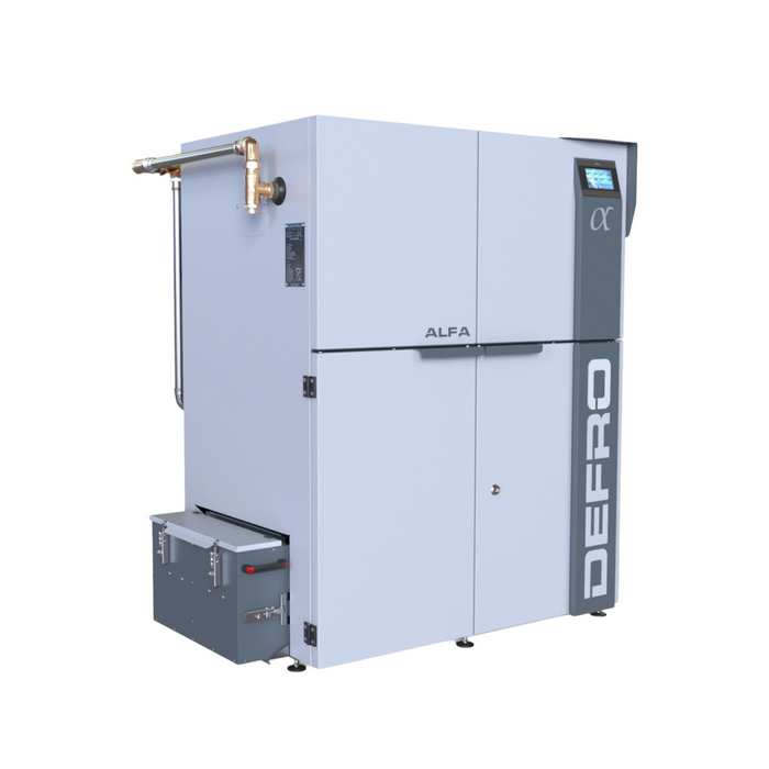 Pelletkamin Defro ALFA II med central pelletbrännare 22 | 26 | 30 kW