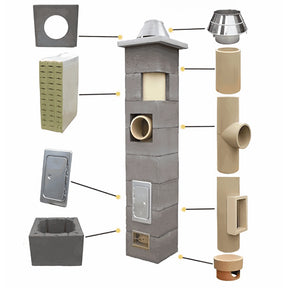 Niko Schornstein DN160 massiv.