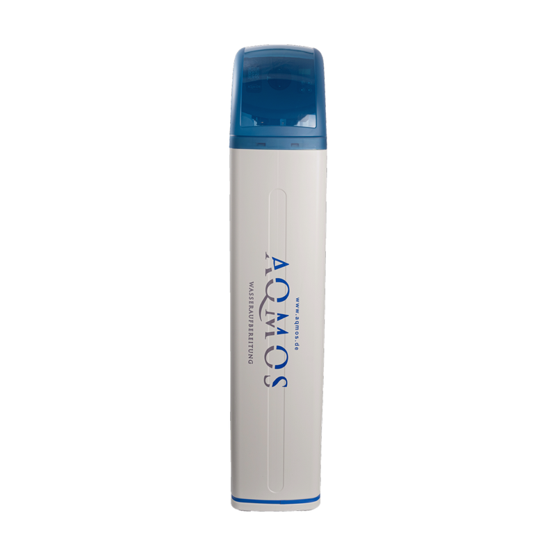 Wasserenthärtungsanlage Aqmos R2D2-72 mit Anschlussset und Montageblock