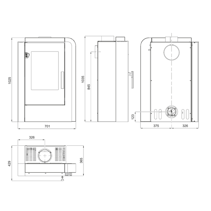 Kaminugn Aruba Easy från Haas + Sohn 6 kW