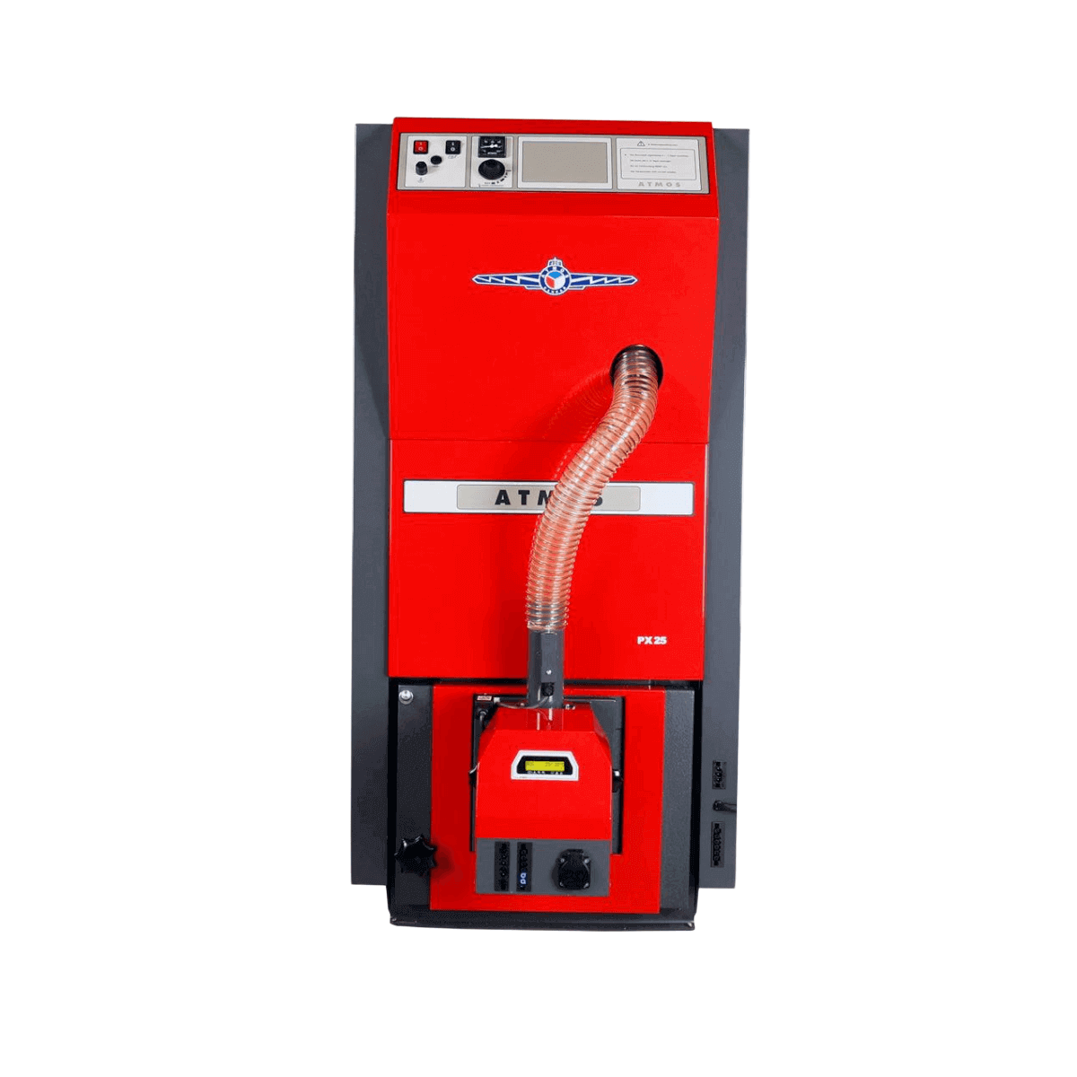 Atmos PX25 Pelletkessel 25 kW mit integriertem Pelletbehälter - GEMA Shop