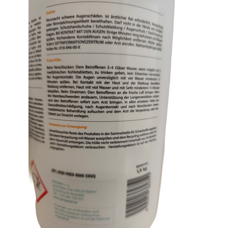 pH minus Natriumbisulfat.