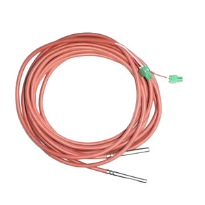 Rotes Temperaturfühlerkabel mit grünen Steckern für Kessel Attack SLX-Lambda im Attack Speicherfühler-Set