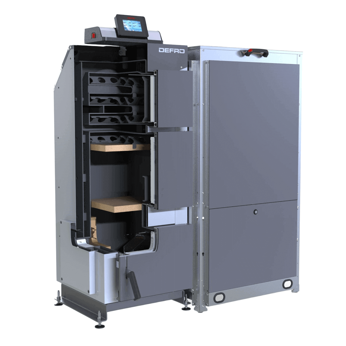 Defro Komfort Ekopell 25 kW mit Scheitholzfunktion - GEMA Shop