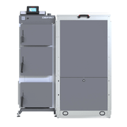 Defro Komfort Ekopell 25 kW mit Scheitholzfunktion - GEMA Shop