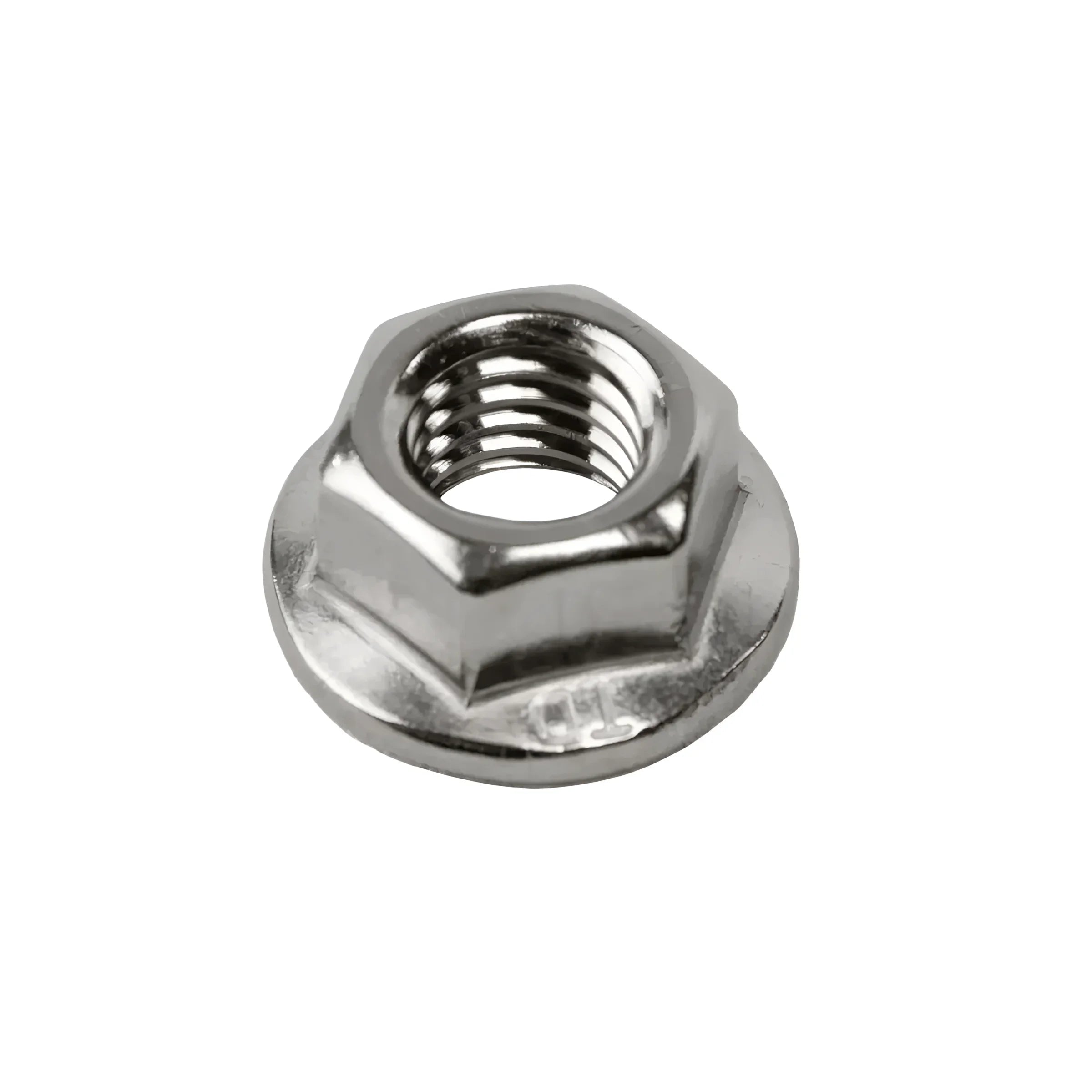 Meta 😎 Mutter aus Edelstahl mit Gewinde für verschiedene Anwendungen. Ideal für Bau und Reparaturen 🔧.