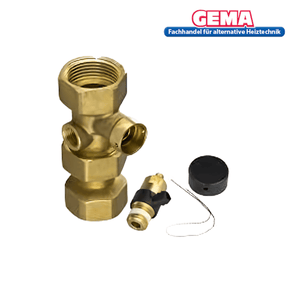 Kappenventil 1" Messing - GEMA Shop