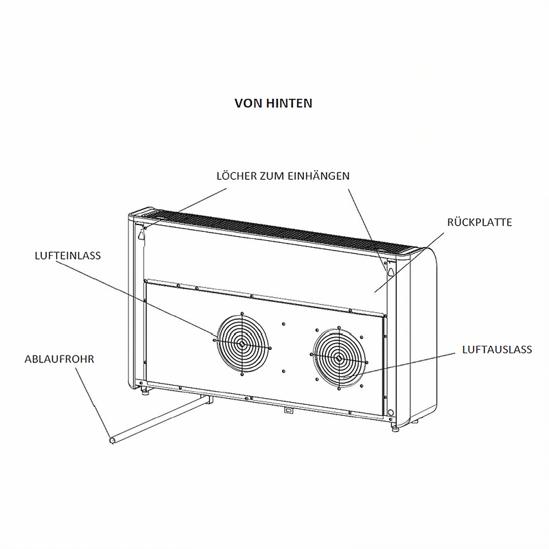 Klimaanlage - Monoblock ASM - 12BI Sinclair Monoblock mit R32 - GEMA Shop