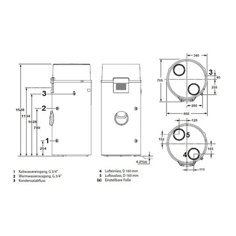 Remeha Warmwasser - Wärmepumpe Azorra Ace 200 Liter 2,4 kW - GEMA Shop