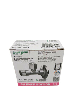 Selbstdichtendes Eckventil Messing verchromt mit Prüfzeichen PA - IX665 - GEMA Shop