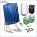 Solarpaket Flachkollektoren AMX 2.0 von Sunex 8.12 m² Flachdach - GEMA Shop