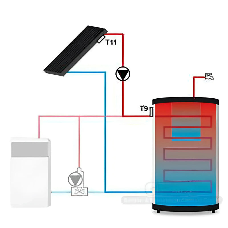 Tech Temperatūras starpības regulators ES - 21 CWU ar LED displeju - GEMA veikals